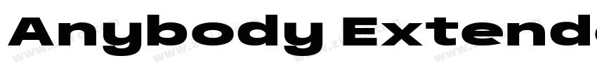 Anybody Extended Bol字体转换